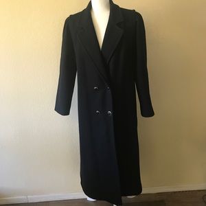 Vintage Jofeld long wool trench coat Large